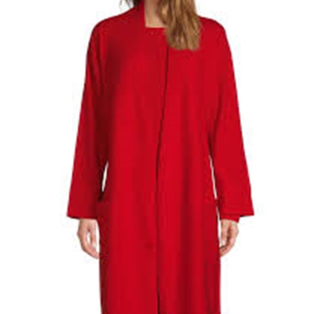 NWT Van Winkle & CO. WOMENS RED Cashmere SHAWL COLLAR ROBE